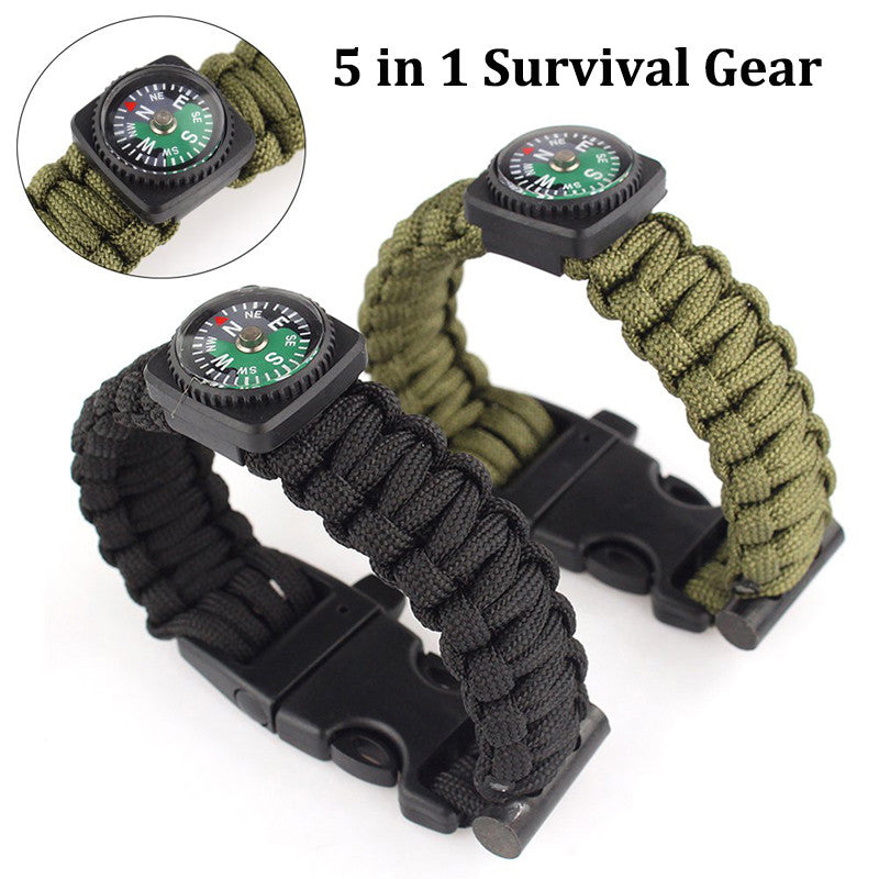Bracelet Rope Paracord Whistle Gear